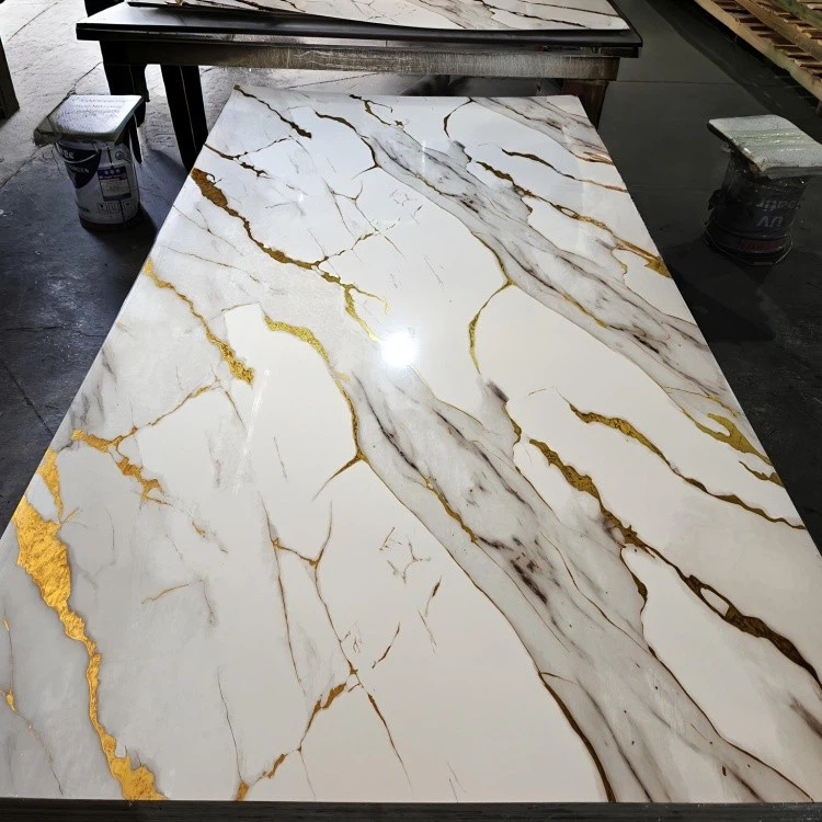 High Glossy 3D PVC Marble Sheet best