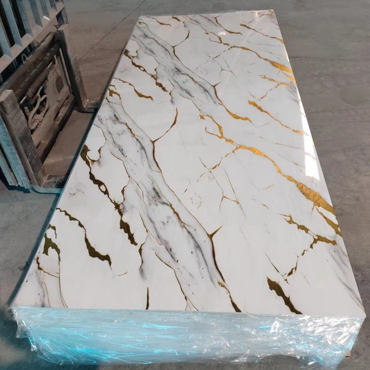 High Glossy 3D PVC Marble Sheet