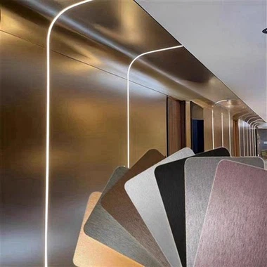 Modern Metallic Texture WPC Wall Panel